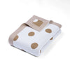 Jacquard Baby Blanket 30"x40" - Mocha Polkadot