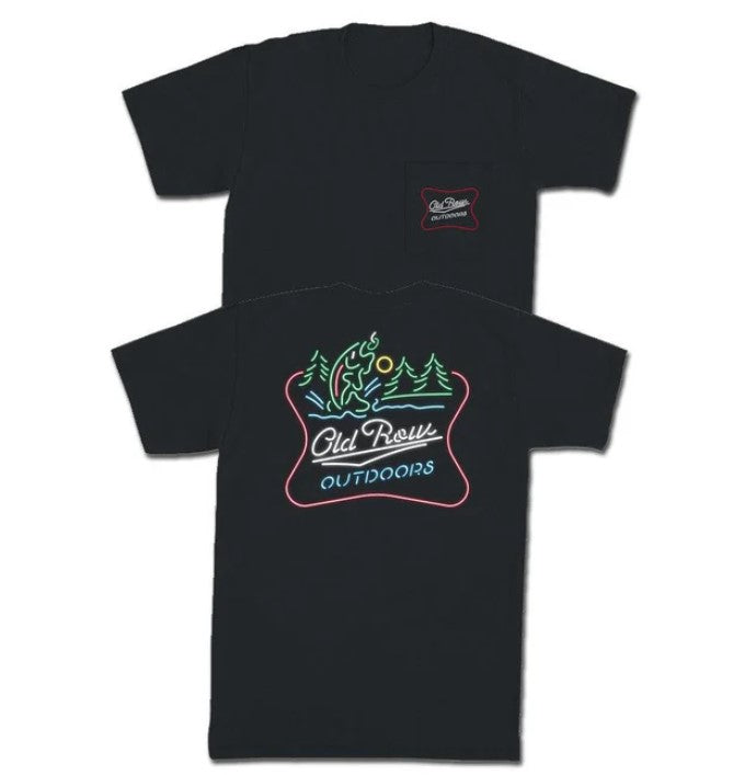 Outdoors Neon Trout Pocket Tee