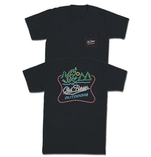 Outdoors Neon Trout Pocket Tee