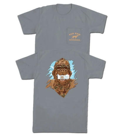 GBC Retro Can Camo Pocket Tee
