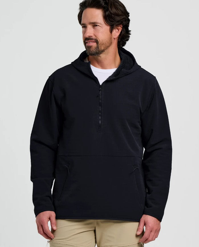 M- Gridback Fleece Anorak Hoodie