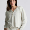 W- Waffle Long Sleeve Henley - Birch