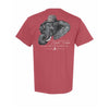Houndstooth Elephant Tee - Crimson