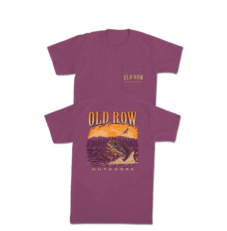 Outdoors Bass Jump Pocket Tee