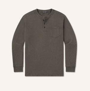 Seawash Vintage Waffle Henley Long Sleeve