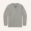 Seawash Vintage Waffle Henley Long Sleeve - Burnt Sage