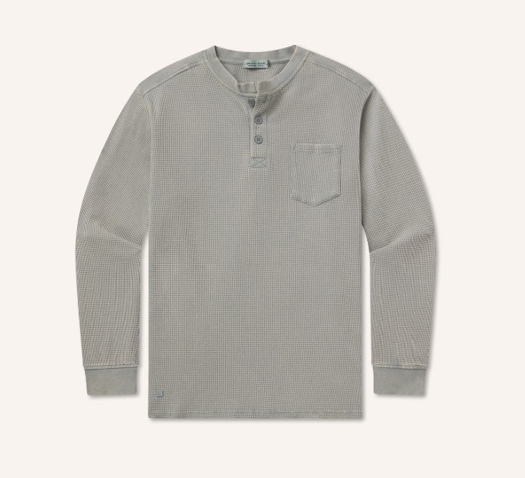 Seawash Vintage Waffle Henley Long Sleeve