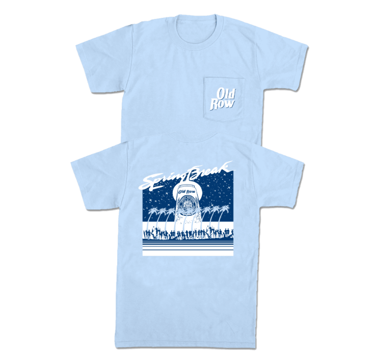 Retro Miller Spring Break Pocket Tee