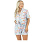 Traveling Matchbook Pajama Shorts Set