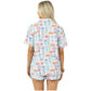 Traveling Matchbook Pajama Shorts Set