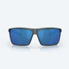 Rincon Sunglasses - Blue Mirror 580P Lens - Matte Smoke Crystal Frame