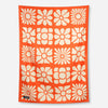 Blanket Towel - Big Flowers Expedition Orange
