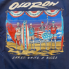Shred White And Blue Tee - Navy