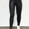 Sleek Leather Leggings - BLACK