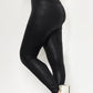 Sleek Leather Leggings - BLACK