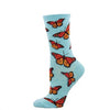 Social Butterfly Sock - Blue Heather