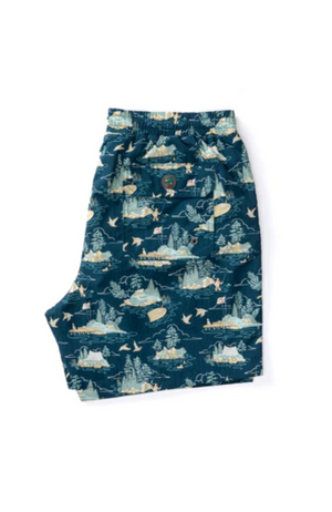 6" Sailport Print Swim Short