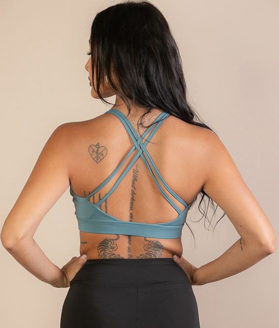 Straps Sports Bra - TEAL