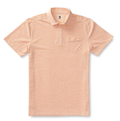 Summerford Stripe Perf Polo - ORG NECT