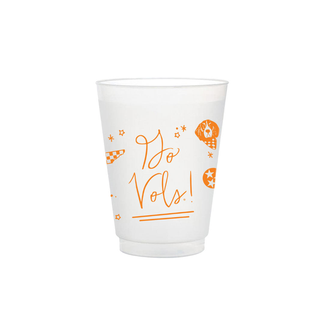Tennessee Frosted Flex Party Cups (8-Pack)
