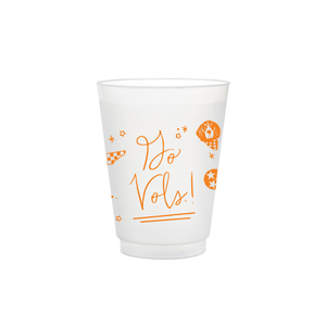 Tennessee Frosted Flex Party Cups (8-Pack)
