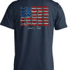 Truck And Boat Flag Tee - Navy Blue