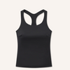Tara Performance Racerback Tank - Black