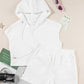 Textured - Cropped Hoodie - WHITE