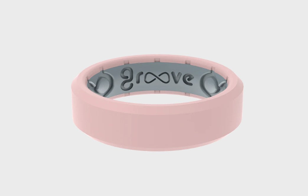 Thin Edge Rose Quartz Ring