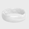 Thin Pearl Metallic Silicone Ring - Pearl