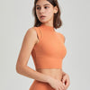 Tn Orange Neck Cropped Bra - TN ORANG