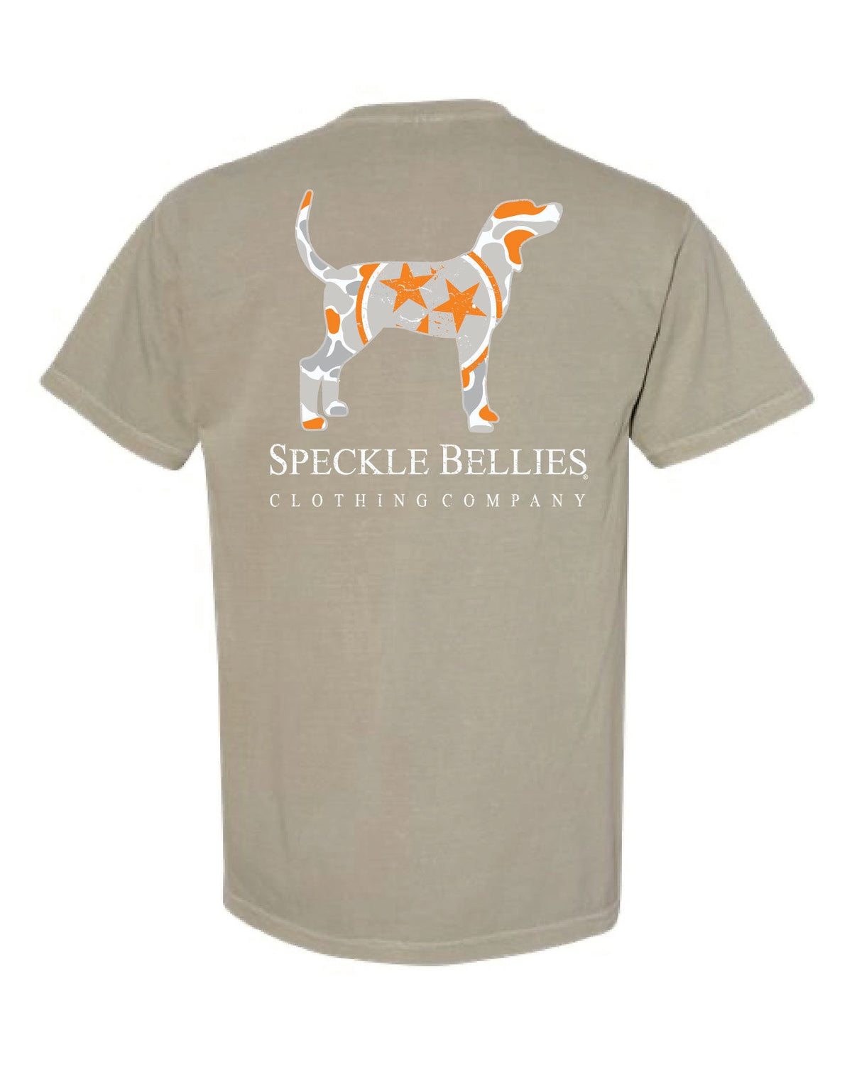 Tri-Star Dog Orange Logo Tee