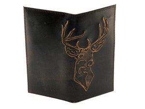 Burnished Leather Secretary Wallet