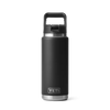 26 Oz Straw Bottle - Black