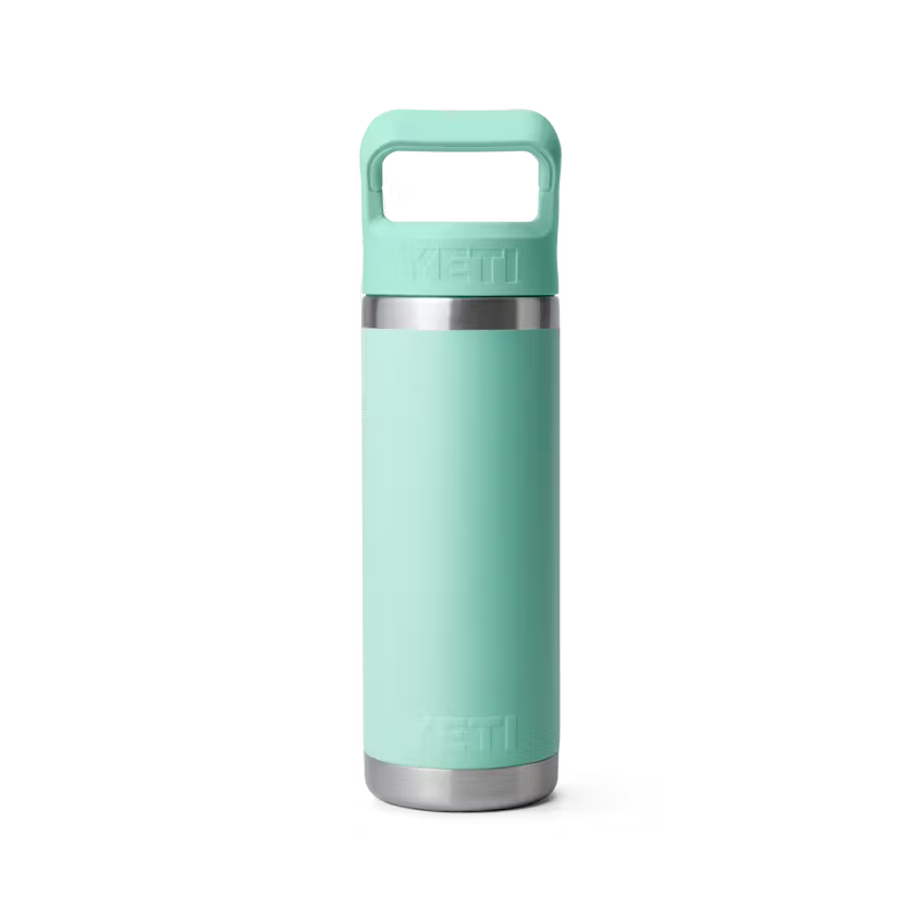 18 oz Water Bottle with Color-Matched Straw Cap