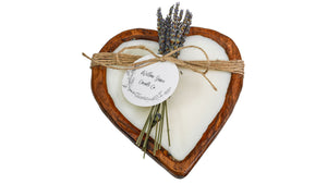 Small Heart Dough Candle