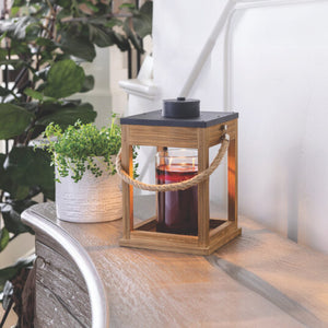 Wooden Candle Warmer Lantern