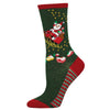 Sleighing It Sock - Green Heather