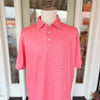Walker Performance Polo - Coral & Peach