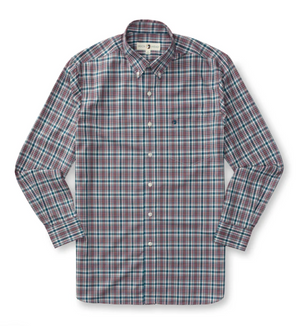 Wallace Plaid Poplin Long Sleeve Performance