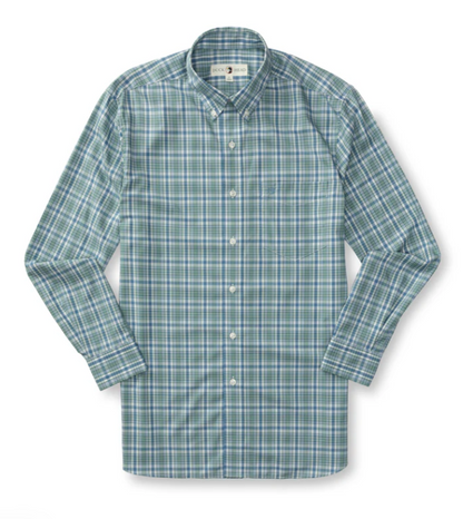 Wallace Plaid Poplin Long Sleeve Performance