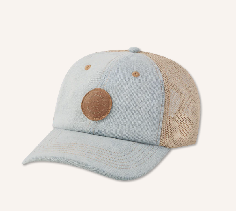Washed Denim Trucker Hat