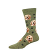 Who's A Good Boy? Sock - Green Heather