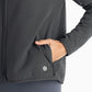 Wmn Gridback Fleece Jacket - BLK SAND