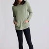 Wms Bamboo Lghtwt Fleece Hoody - DES SAGE