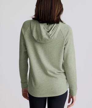 Wms Bamboo Lghtwt Fleece Hoody - DES SAGE