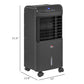 Evaporative Air Cooler with 3.2 Gal Tank, Remote, Black: Default