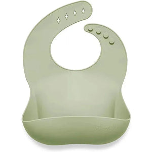 Silicone Baby Bib Roll Up & Stay Closed