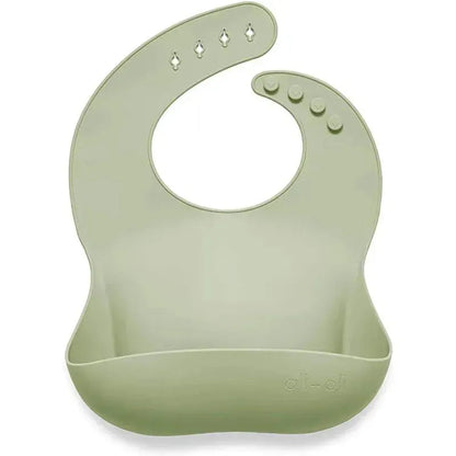 Silicone Baby Bib Roll Up & Stay Closed