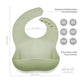 Silicone Baby Bib Roll Up & Stay Closed
